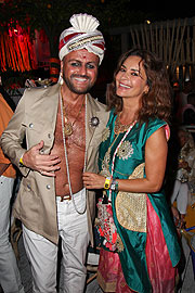 Peter Safarik und Gitta Saxx beim P1 SOMMERFEST unter dem Motto "Indian Chic" im P1 Club & Bar Agency People Image (c) Franz Gruber 